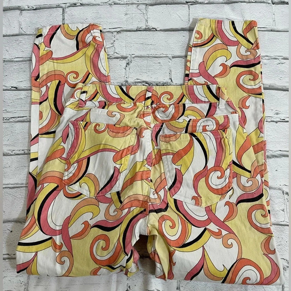 Boston Proper abstract swirl ankle pants 2 - Picture 5 of 8